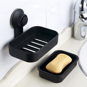 Porte-<span class=keywords><strong>savon</strong></span> mural sans perçage, design carré, ventouses, Jabonera, porte-<span class=keywords><strong>savon</strong></span>, <span class=keywords><strong>noir</strong></span>, porte-<span class=keywords><strong>savon</strong></span> de salle de bain - Product Image 4