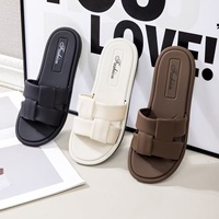 Sandales plates tendance pour femmes, antidérapantes, pour l'intérieur et l'extérieur, été