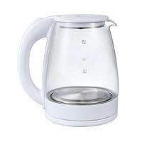 Bouilloire à thé en verre, chauffe-eau, 1,8 L, sans fil, arrêt automatique, bouilloire électrique