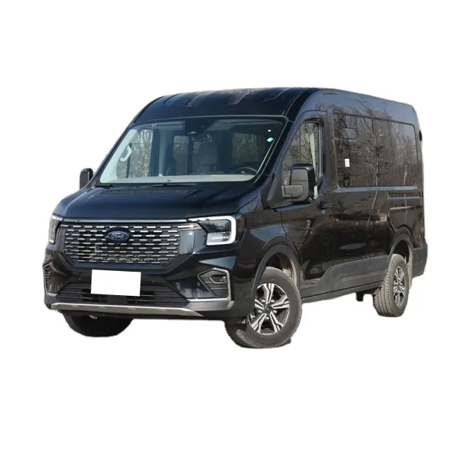 รถมือสองราคาถูก Ford Transit van 2024 T8 2.3T รถดีเซลเพลากลางอัตโนมัติ 9 ที่นั่งรุ่นเดินทางเพื่อธุรกิจรถยนต์มือสอง