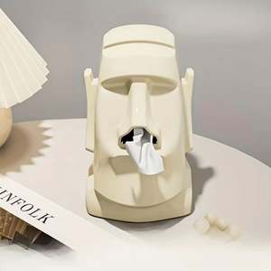 Boîte à mouchoirs <span class=keywords><strong>en</strong></span> <span class=keywords><strong>papier</strong></span> créative <span class=keywords><strong>en</strong></span> forme de pierre pour la maison, salon, chambre à coucher, <span class=keywords><strong>table</strong></span>, style moderne simple - Product Image 6