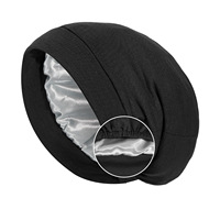 Curls Care Coton Dreadlocks Cap Bonnet Silky Slouchy Sleeping Beanie pour Hommes Femmes Long Elastic Print Design pour Voyage