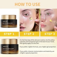 Capsule de vitamine C Crème pour le visage Rides Éclat de la peau Vitamine C Capsule dorée Crème pour le visage Éclaircissante Antioxydante Soins de la peau