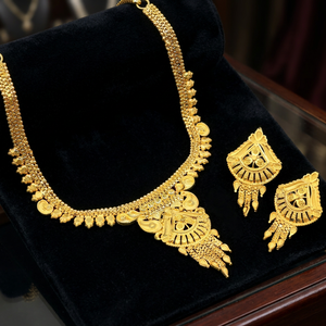 Collares Cortos Chapados en Oro de 14K, 18K y 24K al por Mayor, Joyería Tradicional, Collares de Moda, Conjunto de Joyería de Latón, Oro Joyería - Product Image 1