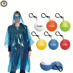 Customized Personalized Logo Outdoor Raincoat Portable Ball-affordable Promotional <b>Gift</b> - Product Image 1