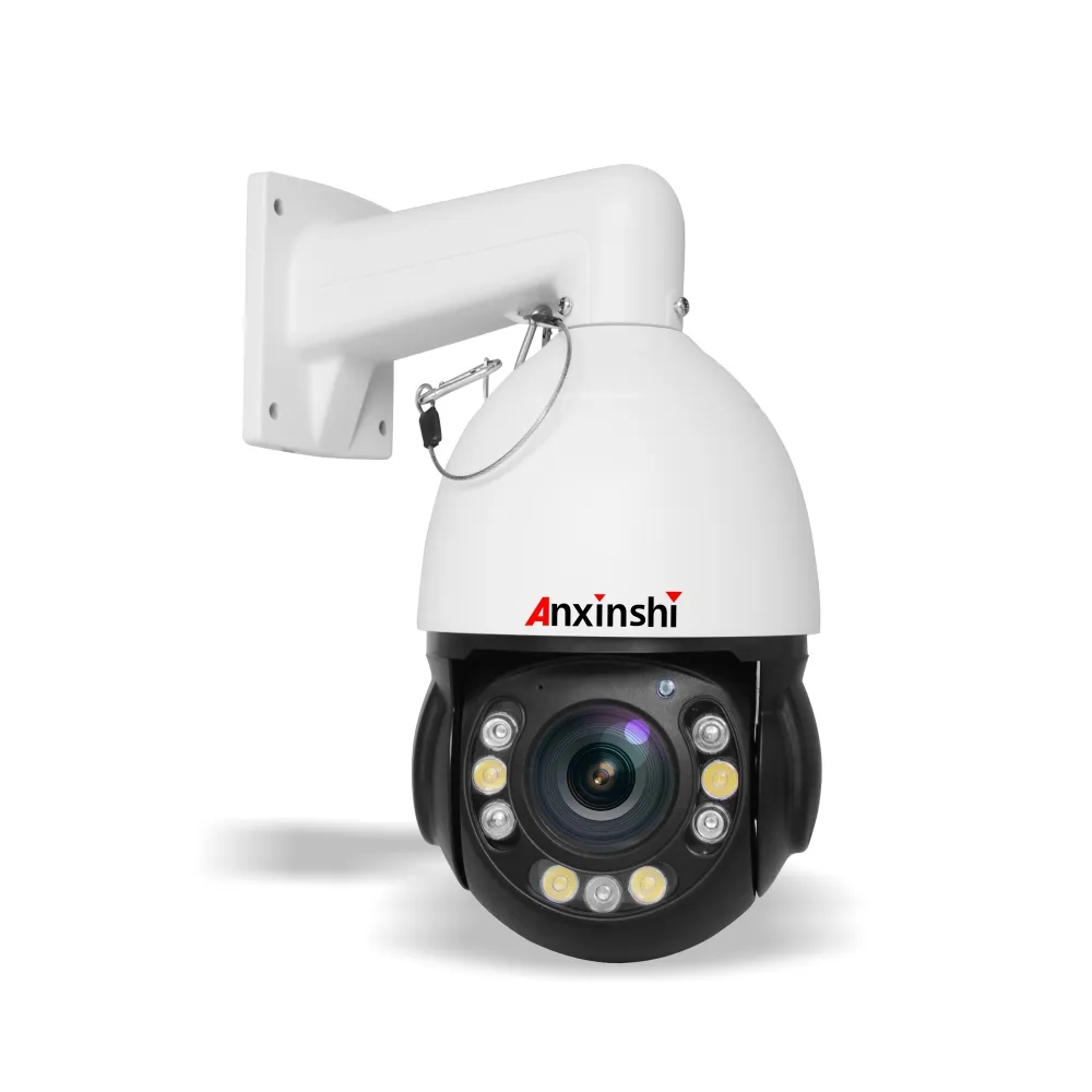 Anxinshi 5.0MP 30X זום התחממות אור כוכבים מלא צבע ראיית לילה אדם מעקב פנימי Poe מהירות כיפת Ip CCTV מצלמה