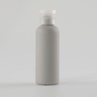 Flacon vaporisateur en plastique HDPE gris mat de luxe pour parfum liquide, anti-moustique, shampooing, lotion, logo et sceau personnalisables