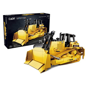 2,4G 1:16 Rc <span class=keywords><strong>CAT</strong></span> Heavy Duty Dozer Climber Truck Bricks C61056W DIY Construcción <span class=keywords><strong>Bulldozer</strong></span> EarthMover bloque de construcción - Product Image 6