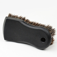 Brosses de lavage de voiture en poils de cheval doux de haute qualité, brosses pour le nettoyage des jantes et des intérieurs en cuir, vente en gros pour les jantes de voiture