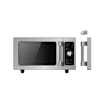 Harga pabrik 25L 1000W lampu Interior baja tahan karat peralatan dapur oven Microwave komersial industri untuk makanan