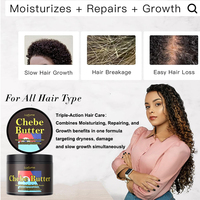 Beurre capillaire Chebe Oalen ultra doux et hydratant pour favoriser la croissance des cheveux