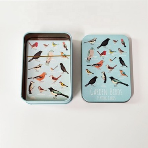 Factory Price Recycled Metal Tin Box Promotional Rectangular Empty Tin Box For Playing Cards