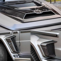 Mise à niveau vers le kit carrosserie en fibre de carbone sèche G800 avec kit de pare-chocs en PP pour Mercedes Benz W464 W465 G63 G Wagon