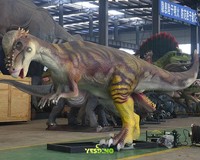 Modèle de dinosaure animatronique Pachycephalosaurus, taille réelle 4m, dinosaures réalistes pour exposition