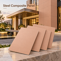 Panneau composite en acier de couleur personnalisée 4x8 pieds pour les façades de bâtiments commerciaux