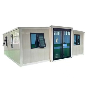 Tùy chỉnh thiết kế 20ft mở rộng container giá rẻ xách tay đúc sẵn <span class=keywords><strong>Modular</strong></span> xây dựng với phòng ngủ cửa sổ kính nhà máy bán - Product Image 1