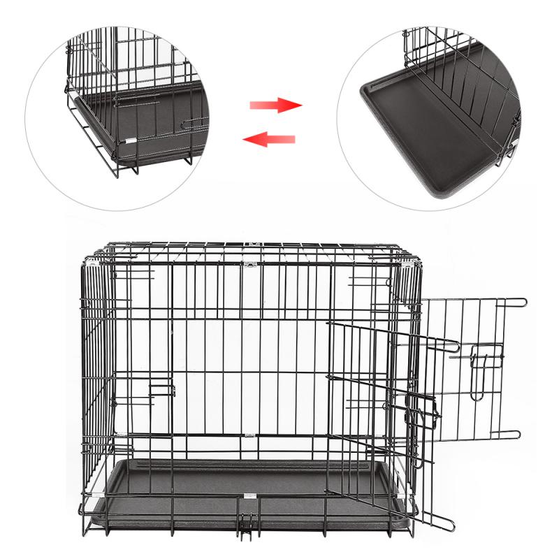 Pet Large Breathable Folding Metal Dog Crate Stainless Steel