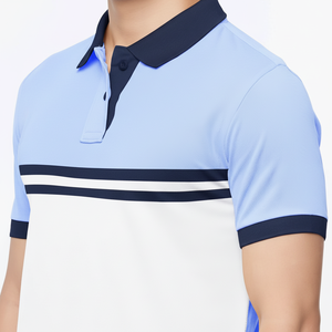 Polo pour homme en coton 100% avec logo personnalisé, fabrication OEM ODM, tricot d'été, usine, polos à col rabattu en coton 100% - Product Image 1