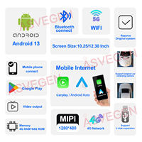 10.25 "Android 12 Carplay voiture GPS lecteur multimédia DVD pour BMW série 5 F10 F11 2011-2017 CIC NBT système Android 13 stéréo