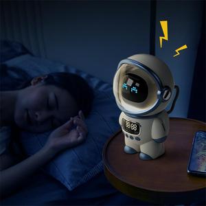 Offre Spéciale nouveauté Portable <span class=keywords><strong>cosmonaute</strong></span> Design LED <span class=keywords><strong>veilleuse</strong></span> Dodo BT haut-parleur Radio FM musique haut-parleur lampe - Product Image 2