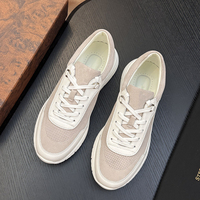 Baskets Homme Rétro en Daim Patchwork, Tige Mixte, à Lacets, Chaussures de Sport Décontractées, Légères et Épaisses, Style Italien, Luxe Original