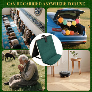 记忆海绵矫形 Janemaz 穆斯林祈祷垫，柔软大号祈祷垫，带靠背支撑 - Product Image 4