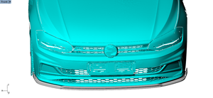 ODM สำหรับ Volkswagen <span class=keywords><strong>VW</strong></span> <span class=keywords><strong>POLO</strong></span> GTI คาร์บอนไฟเบอร์สปอยเลอร์หน้าคางสปอยเลอร์4ประตู2017-2020 - Product Image 2