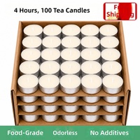 Bougies chauffe-plat sans fumée, 4-8 heures de chaleur durable, à base de ghee végétal, semi-artisanales, mini-bougies pour hôtels, KTV et diffuseurs d'arômes d'anniversaire