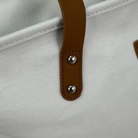 Sacs fourre-tout en toile écologiques pour femmes, fermeture éclair, grande capacité, bandoulière, sac à main décontracté pour le shopping, avec poignées en cuir