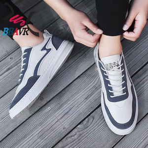Nouvelle tendance du printemps, chaussures de sport décontractées pour hommes, mode étudiante blanche - Product Image 4