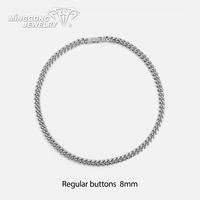 Chaîne cubaine Hip Hop Miami en acier inoxydable de haute qualité, 5mm, 8mm, 10mm, 12mm, 14mm – Collier cubain en promotion