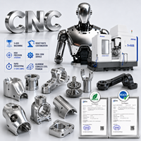Servicio de Mecanizado CNC de Precisión Personalizado para Piezas de Carcasa de Articulaciones de Brazos Robóticos Humanoides, Aluminio, Acero Inoxidable, Electroerosión por Hilo
