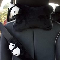 Coussin de voiture en coton GULI en forme de papillon, lot de 2, soutien cervical réglable et doux pour le siège du conducteur, utilisation familiale