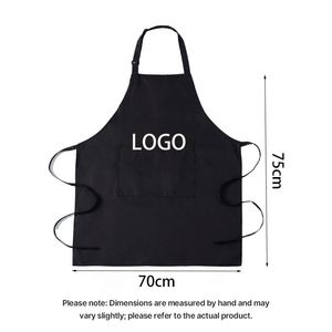 Tablier en toile personnalisé à motif avec logo, pas cher, avec poches, facile à nettoyer, tablier en polyester imprimé - Product Image 2