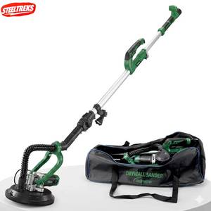 STEELTREKS Ponceuse électrique <span class=keywords><strong>pour</strong></span> plaques de plâtre 800W avec perche télescopique pliable et éclairage LED <span class=keywords><strong>pour</strong></span> le ponçage de murs et <span class=keywords><strong>plafonds</strong></span> - Product Image 1