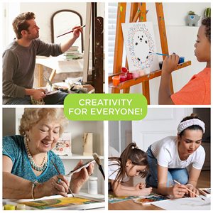 Xinbowen pennello per artisti a mano in plastica per bambini 20 confezioni di pennelli assortiti per pittura artistica bambini piccoli - Product Image 5