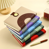 Carnet de notes A5 personnalisé avec logo, couverture rigide, élégant coffret cadeau d'affaires, agenda en cuir pour événements d'entreprise, cadeau promotionnel