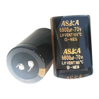 Condensateur électrolytique en aluminium 70V 6800UF pour le filtrage de puissance audio, amplificateur audio