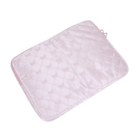 Funda para Portátil con Lazo Bordado de Encaje para 13-14 Pulgadas, Bolsa para Computadora con Sensación de PU Agradable al Tacto, Resistente a Arañazos con Forro de Terciopelo