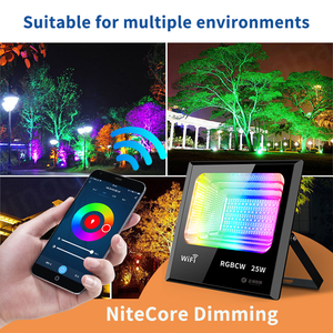 Éclairage d'humeur de vacances IP65 Wifi Control Outdoor Party 60W Music Led RGB Flood Lights - Product Image 3