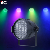 Projecteur LED Par Can DMX512 de haute qualité 54*3W RGBW IP20 110-240V noir pour éclairage de scène et d'auditorium