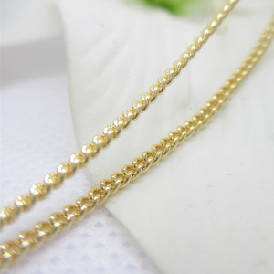 Vente en gros de chaînes gourmettes en laiton plaqué or 24 carats pour la fabrication de bijoux - Product Image 3