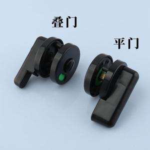 Cerradura de puerta para inodoros públicos con manija de nailon y plástico e indicador de pestillo para cabinas de inodoro plegables y planas - Product Image 1