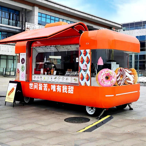 Multifunction Mobile Food Truck Trailer Hotdog Food Truck Mobile Ice Cream Cart Coffee Trailer Food Vending Cart for Sale - Product Image 1