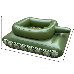 Tank <span class=keywords><strong>gonflable</strong></span> personnalisé à pulvérisation d'eau, jouet <span class=keywords><strong>de</strong></span> bataille aquatique, bouée <span class=keywords><strong>de</strong></span> piscine TANK à pulvérisation d'eau pour fête - Product Image 4