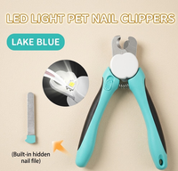 Coupe-ongles pour animaux de compagnie SHIYUAN avec lumière LED, en acier inoxydable, pour chiens et chats, avec protection de sécurité, logo ODE/OEM personnalisé