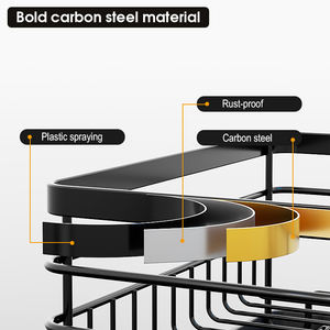 Organisateur d'égouttage de plats de cuisine à 2 niveaux et à deux niveaux pour accessoires d'armoire - Product Image 4