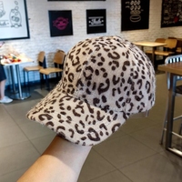 Chapeau carré en coton écologique à imprimé léopard d'automne Haoxuan - Chapeau d'hiver épais pour l'extérieur pour Halloween, la fête des pères