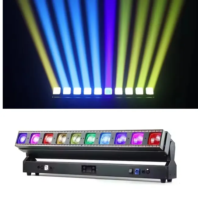 DMX 10x60W RGBW 4in1 LED kepala bergerak mesin cuci dinding lampu dalam ruangan menggunakan Disco DJ