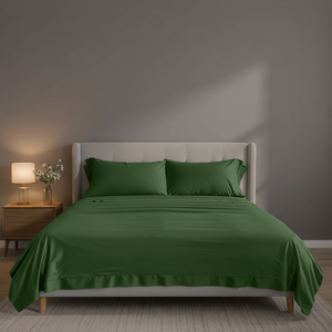 Lenzuola in Viscosa di Bambù Verde Anni '60, Collezioni per la Casa - Product Image 4
